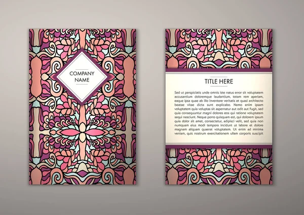 Flyer şablonu ile soyut süsleme