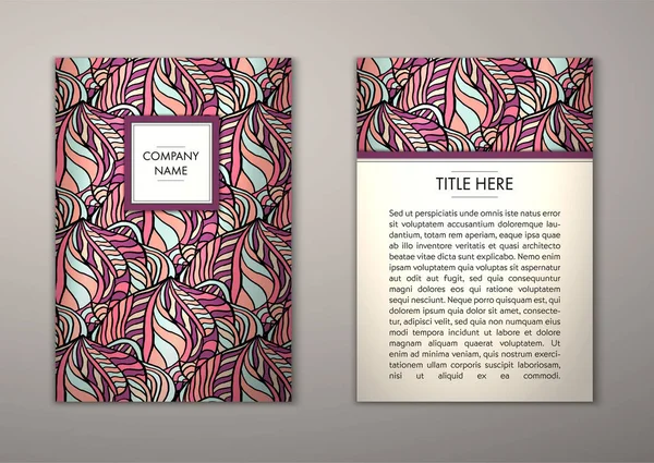 Flyer şablonu ile soyut süsleme