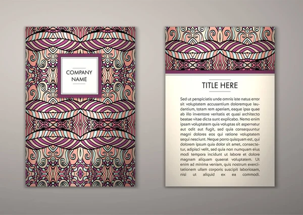 Flyer şablonu ile soyut süsleme