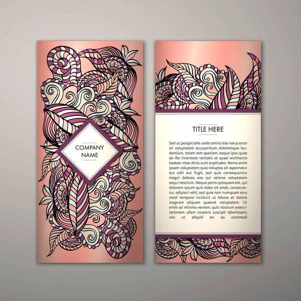 Flyer şablonu ile soyut süsleme