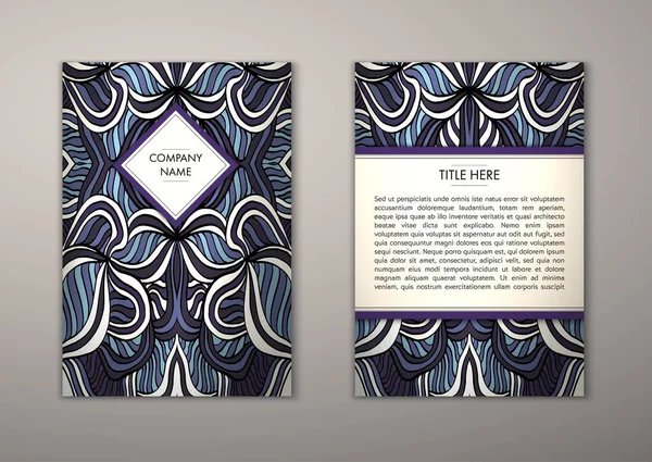 Flyer şablonu ile soyut süsleme