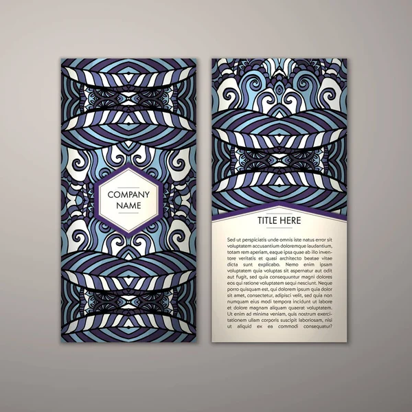 Flyer şablonu ile soyut süsleme