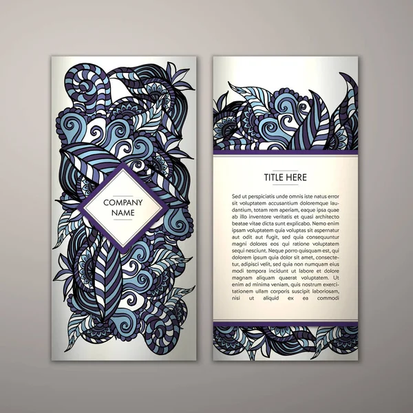 Flyer şablonu ile soyut süsleme