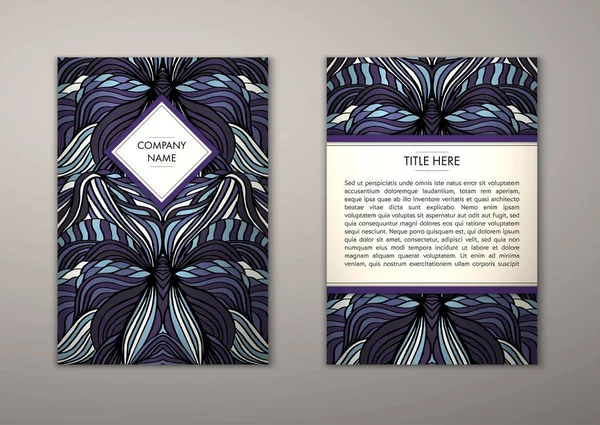 Flyer şablonu ile soyut süsleme