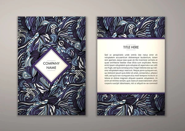 Flyer şablonu ile soyut süsleme