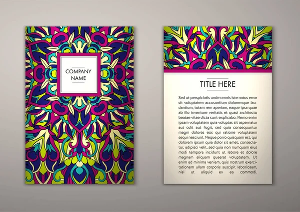 Flyer şablonu ile soyut süsleme