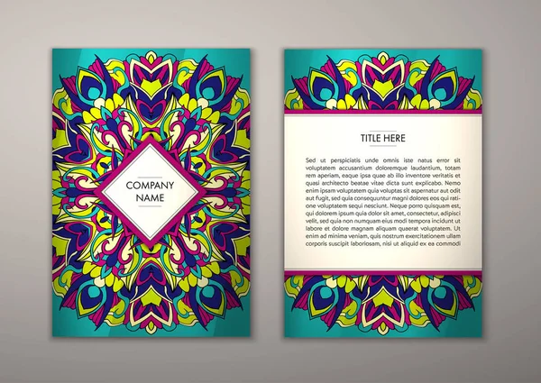 Flyer şablonu ile soyut süsleme