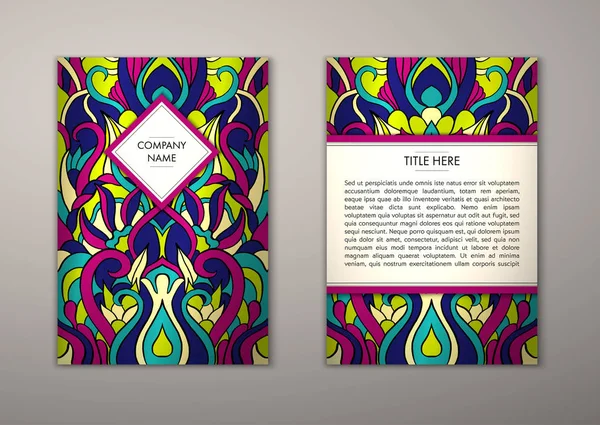 Flyer şablonu ile soyut süsleme