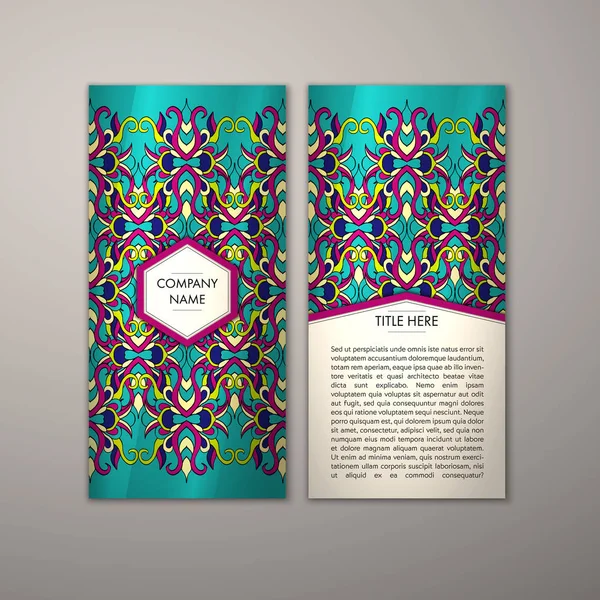 Flyer şablonu ile soyut süsleme