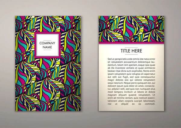 Flyer şablonu ile soyut süsleme