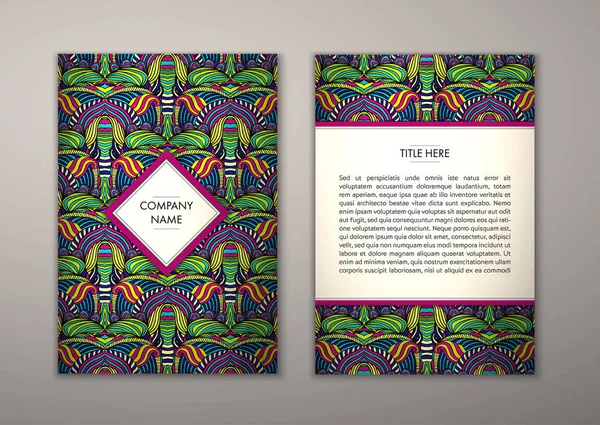 Flyer şablonu ile soyut süsleme