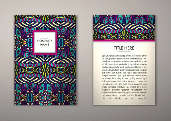 Flyer şablonu ile soyut süsleme