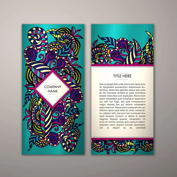 Flyer şablonu ile soyut süsleme