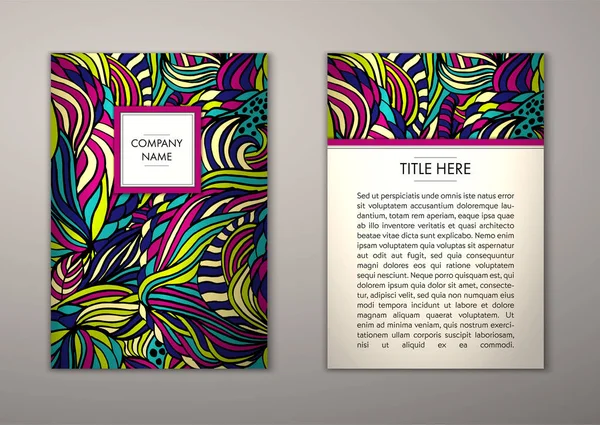 Flyer şablonu ile soyut süsleme