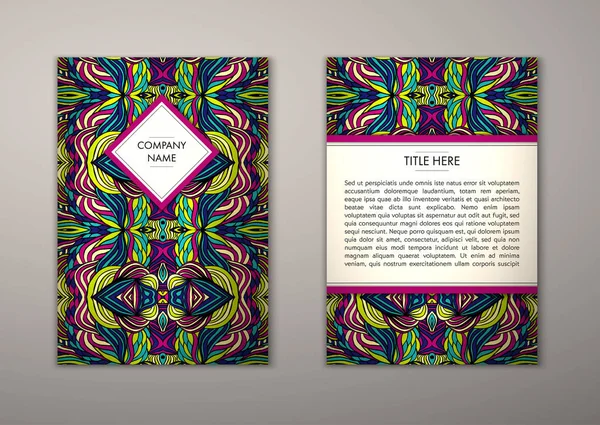 Flyer şablonu ile soyut süsleme