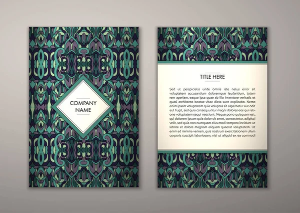 Flyer şablonu ile soyut süsleme