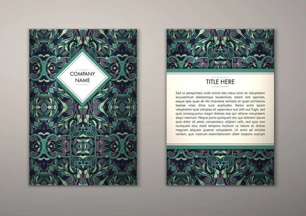 Flyer şablonu ile soyut süsleme