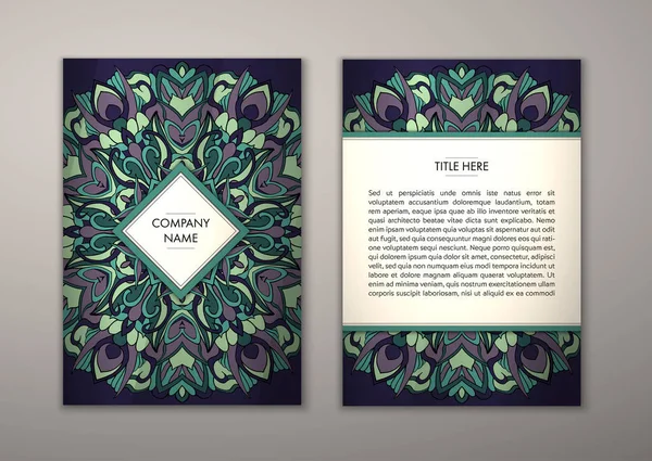 Flyer şablonu ile soyut süsleme