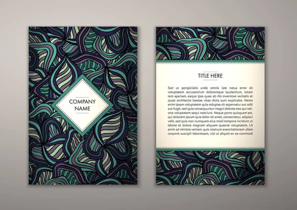 Flyer şablonu ile soyut süsleme