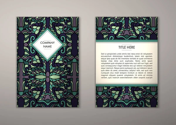 Flyer şablonu ile soyut süsleme