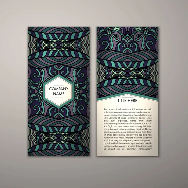 Flyer şablonu ile soyut süsleme