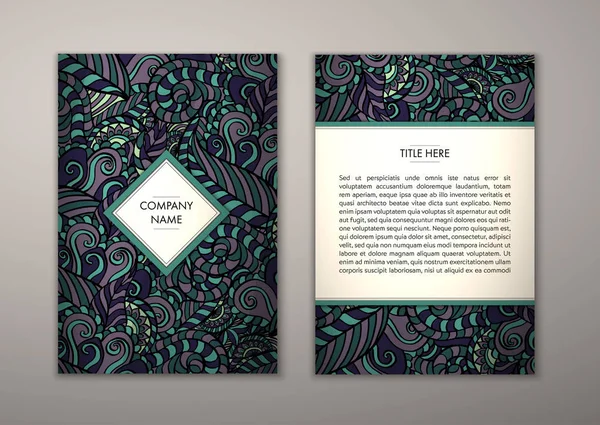 Flyer şablonu ile soyut süsleme