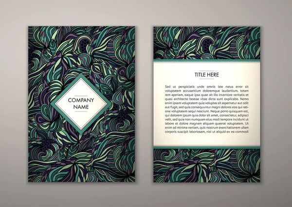 Flyer şablonu ile soyut süsleme