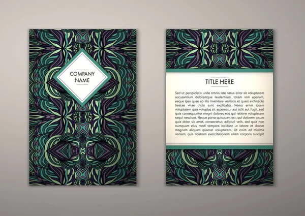 Flyer şablonu ile soyut süsleme