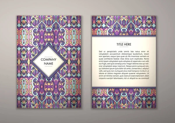 Flyer şablonu ile soyut süsleme