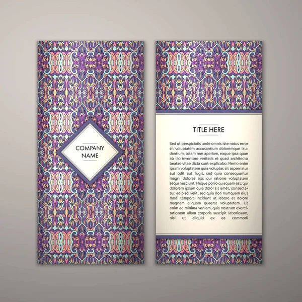 Flyer şablonu ile soyut süsleme