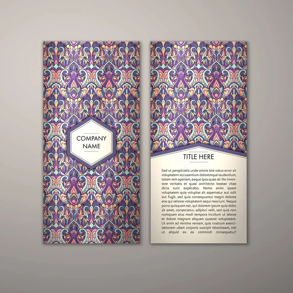 Flyer şablonu ile soyut süsleme