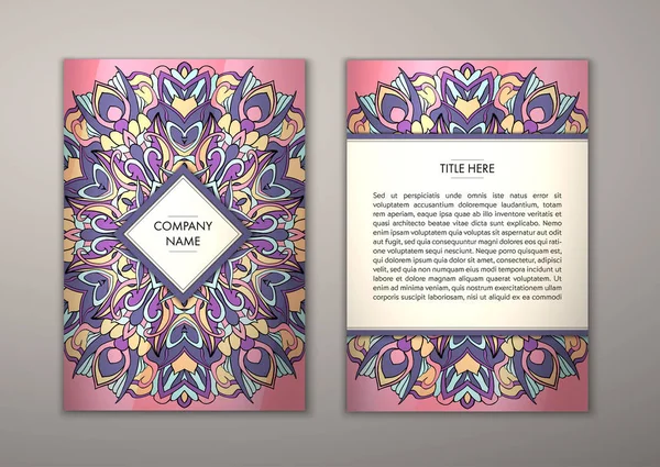 Flyer şablonu ile soyut süsleme