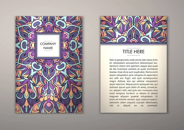 Flyer şablonu ile soyut süsleme