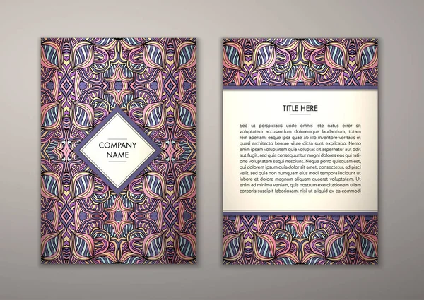 Flyer şablonu ile soyut süsleme