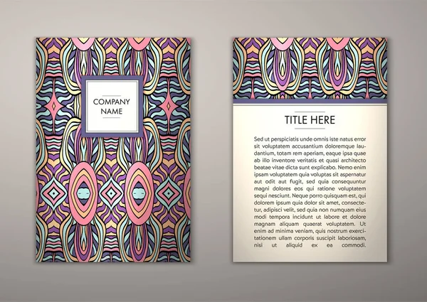 Flyer şablonu ile soyut süsleme