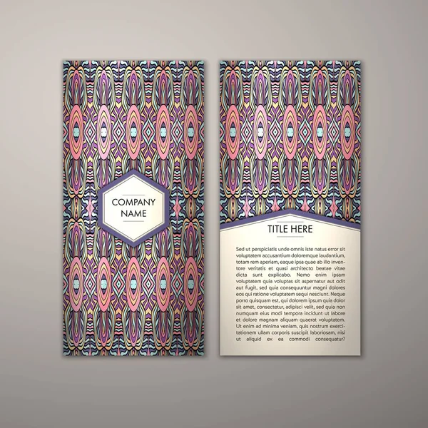 Flyer şablonu ile soyut süsleme