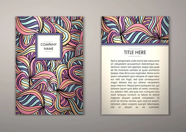 Flyer şablonu ile soyut süsleme