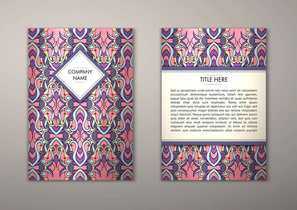 Flyer şablonu ile soyut süsleme