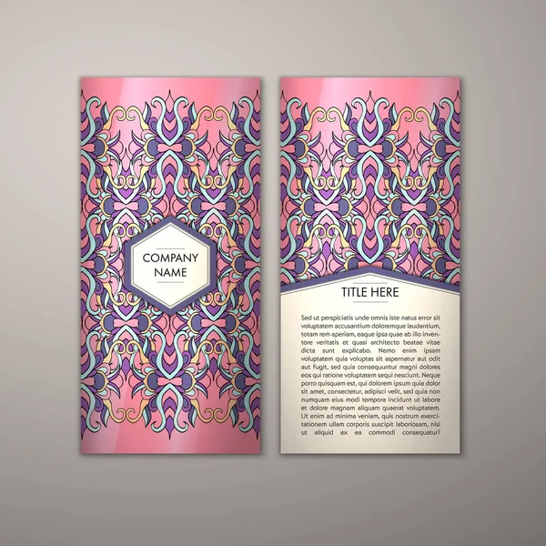 Flyer şablonu ile soyut süsleme