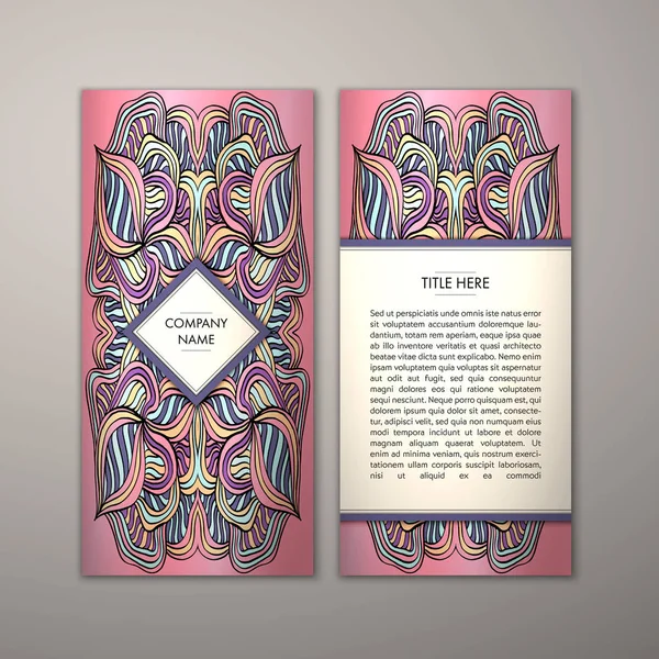 Flyer şablonu ile soyut süsleme