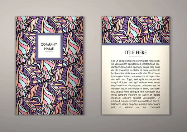 Flyer şablonu ile soyut süsleme