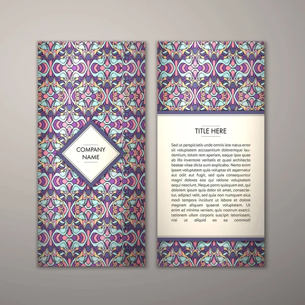 Flyer şablonu ile soyut süsleme