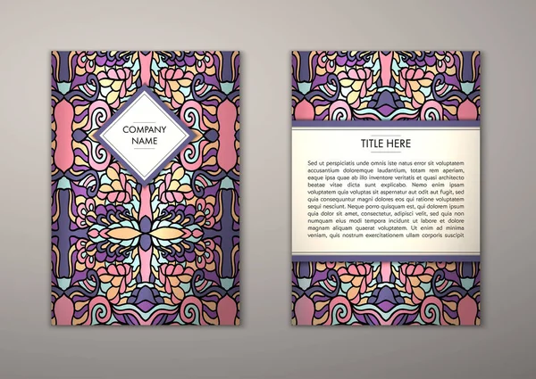 Flyer şablonu ile soyut süsleme