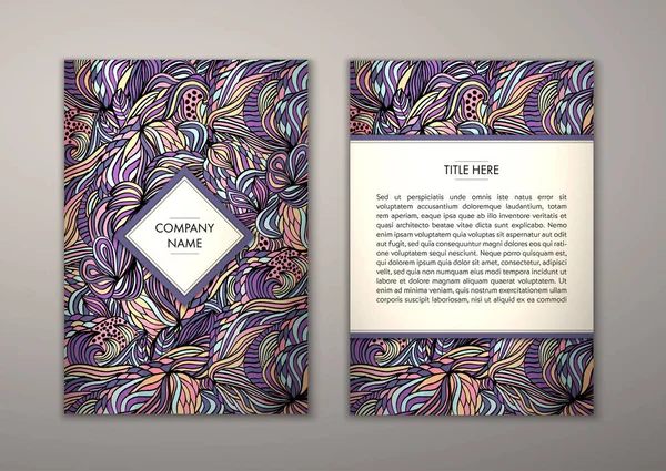 Flyer şablonu ile soyut süsleme