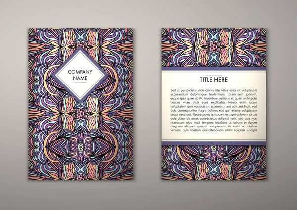 Flyer şablonu ile soyut süsleme