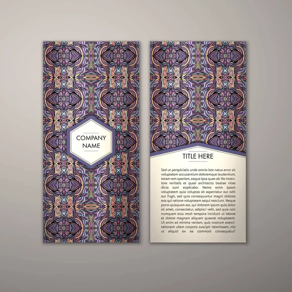 Flyer şablonu ile soyut süsleme