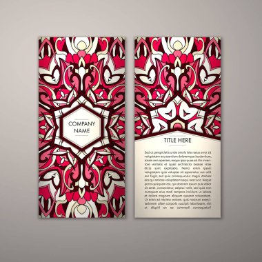 Flyer şablonu ile soyut süsleme