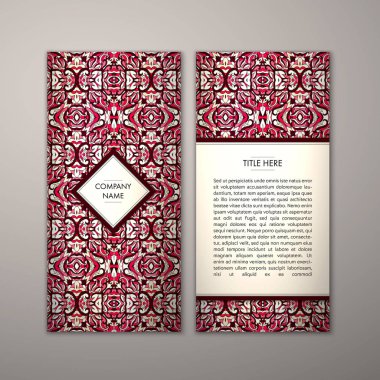 Flyer şablonu ile soyut süsleme