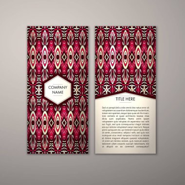 Flyer şablonu ile soyut süsleme