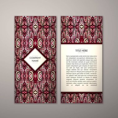 Flyer şablonu ile soyut süsleme